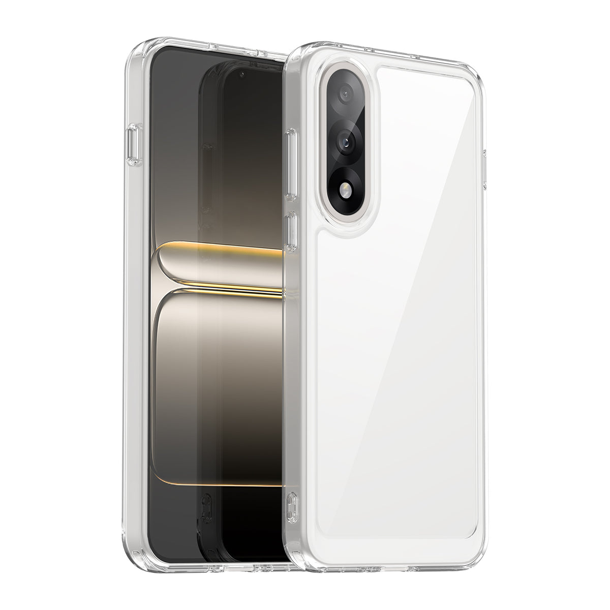 WANLONFENG För OnePlus Ace 5 Ultra 5G / OnePlus Nord 5 5G Skal MF-serien TPU Akryl Genomskinligt mobilskal med Härdat Glasfilm