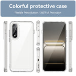 WANLONFENG För OnePlus Ace 5 Ultra 5G / OnePlus Nord 5 5G Skal MF-serien TPU Akryl Genomskinligt mobilskal med Härdat Glasfilm