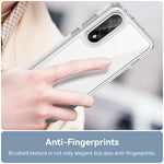 WANLONFENG För OnePlus Ace 5 Ultra 5G / OnePlus Nord 5 5G Skal MF-serien TPU Akryl Genomskinligt mobilskal med Härdat Glasfilm