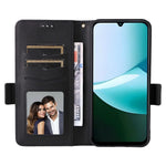 For Xiaomi Redmi 15C 4G (Global) (171mm) / Poco C85 4G (171mm) Case with Wrist Strap Litchi Texture PU Leather Wallet Phone Cover
