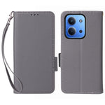 For Xiaomi Redmi 15C 4G (Global) (171mm) / Poco C85 4G (171mm) Case with Wrist Strap Litchi Texture PU Leather Wallet Phone Cover