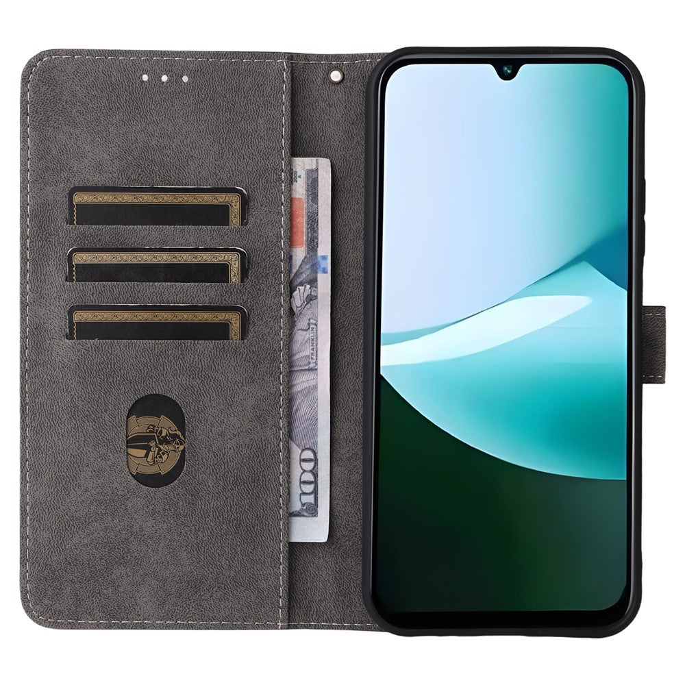 For Xiaomi Redmi 15C 4G (Global) (171mm) / Poco C85 4G (171mm) Case Wallet RFID Blocking PU Leather Phone Cover Stand with Strap