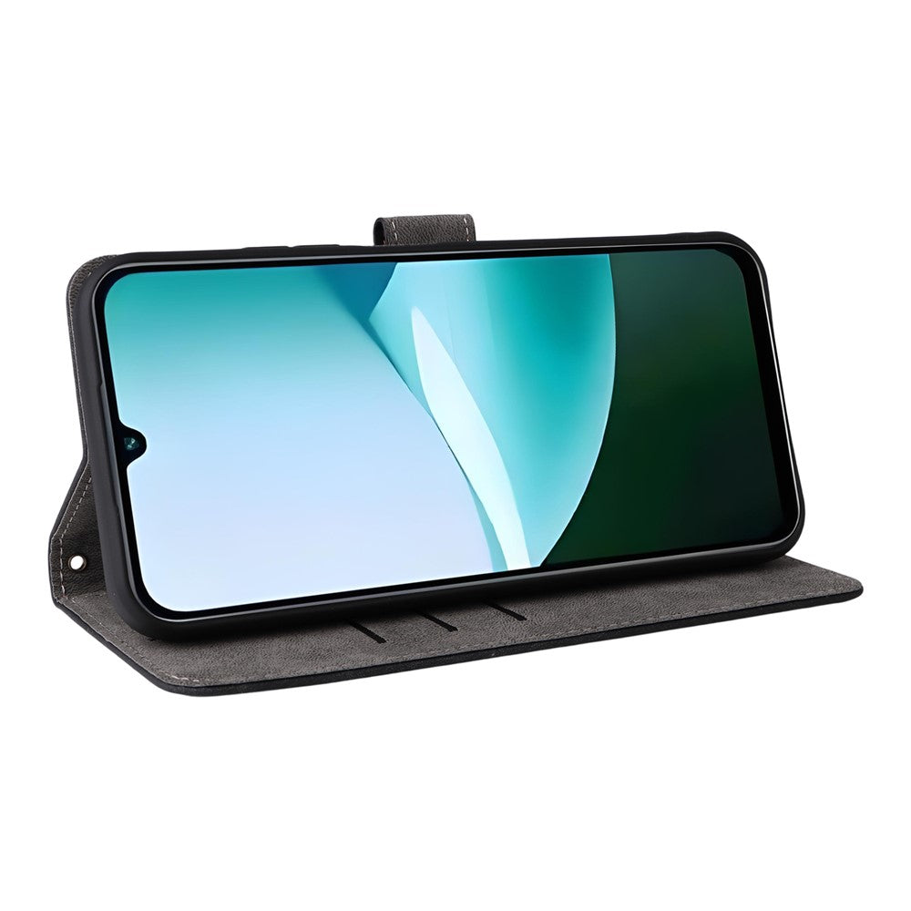 For Xiaomi Redmi 15C 4G (Global) (171mm) / Poco C85 4G (171mm) Case Wallet RFID Blocking PU Leather Phone Cover Stand with Strap