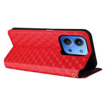 For Xiaomi Redmi 15C 4G (Global) (171mm) / Poco C85 4G (171mm) Case Wallet Rhombus Imprinted Leather Phone Cover