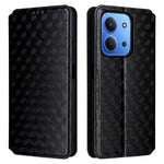 For Xiaomi Redmi 15C 4G (Global) (171mm) / Poco C85 4G (171mm) Case Wallet Rhombus Imprinted Leather Phone Cover