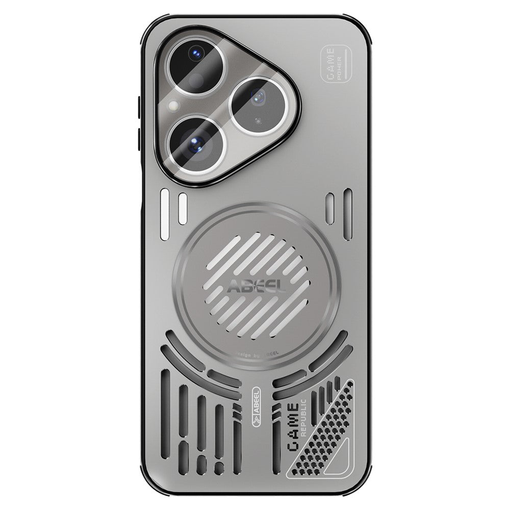 ABEEL Magnetiskt Skal För Huawei Pura 80 Aluminiumlegering + PC + TPU Ihåligt Värmeavledande mobilskal