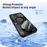 ABEEL For Huawei Pura 80 Pro / 80 Pro+ Magnetic Case Aluminium Alloy + PC + TPU Hollow Heat Dissipation Phone Cover