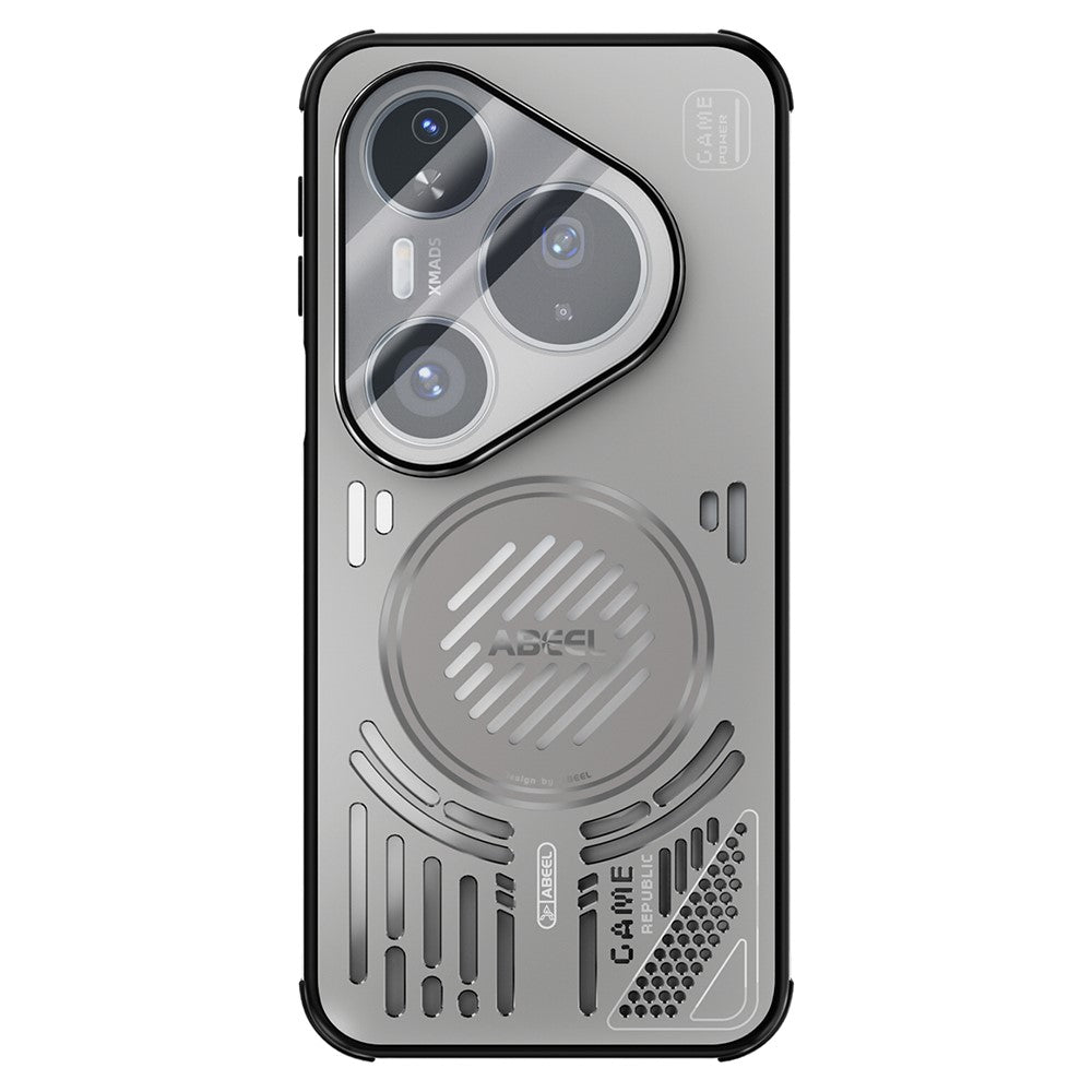 ABEEL For Huawei Pura 80 Pro / 80 Pro+ Magnetic Case Aluminium Alloy + PC + TPU Hollow Heat Dissipation Phone Cover