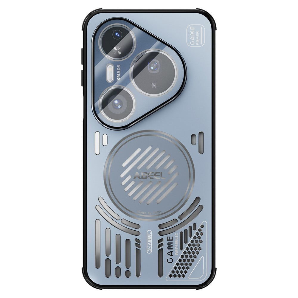 ABEEL For Huawei Pura 80 Pro / 80 Pro+ Magnetic Case Aluminium Alloy + PC + TPU Hollow Heat Dissipation Phone Cover