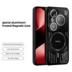 ABEEL För Huawei Pura 80 Ultra Magnetiskt Skal Aluminiumlegering + PC + TPU Ihåligt Värmeavledande mobilskal
