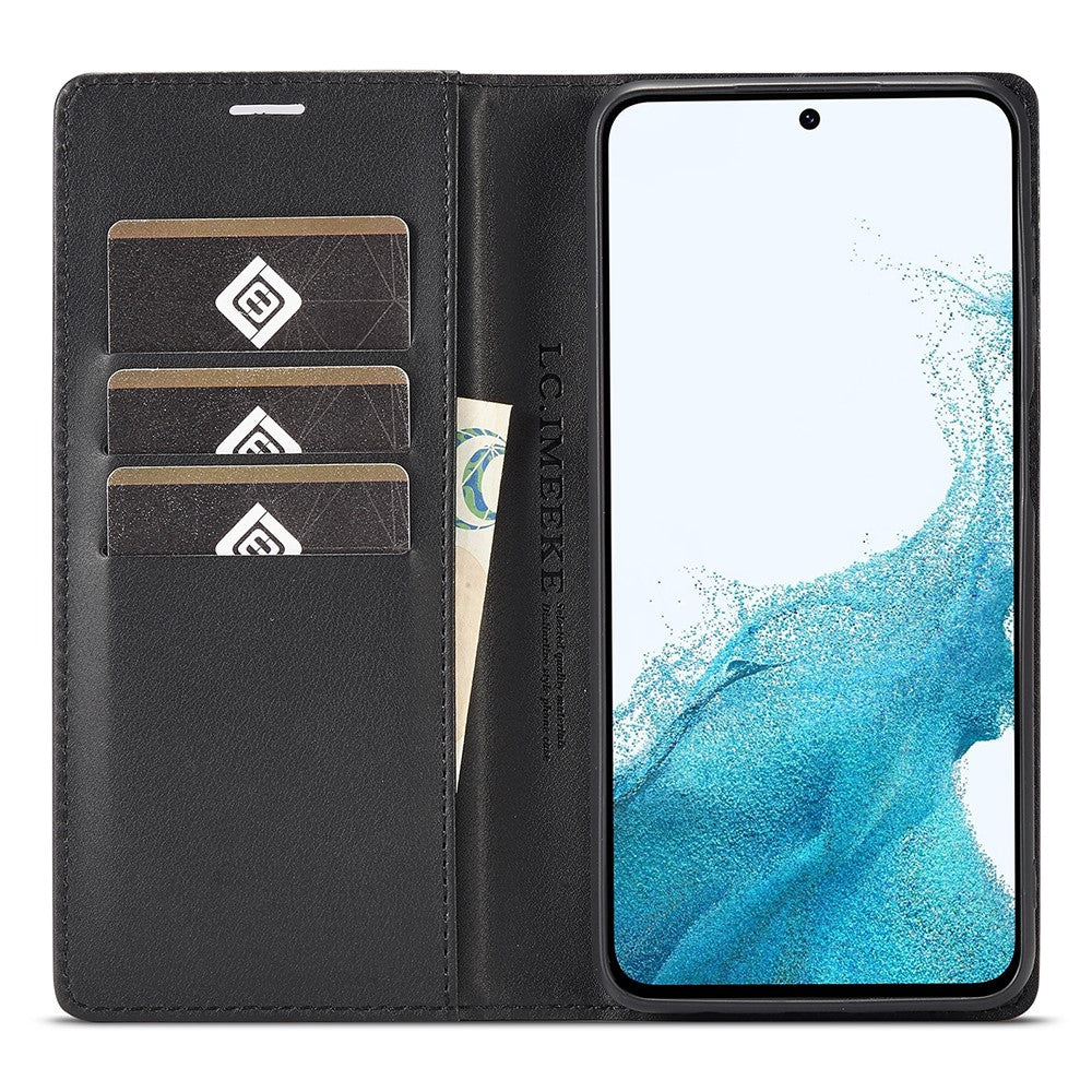 LC.IMEEKE För Samsung Galaxy A17 5G / A17 4G Plånboksfodral Kolfibertextur Läder mobilskal