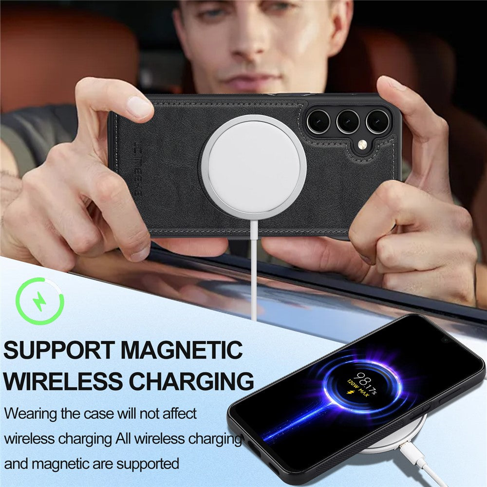LC.IMEEKE L3 magnetisk cover til Samsung Galaxy A17 5G / A17 4G, aftagelig kortholder, læder- og TPU-mobilcover
