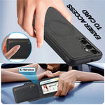 LC.IMEEKE L3 magnetisk cover til Samsung Galaxy A17 5G / A17 4G, aftagelig kortholder, læder- og TPU-mobilcover
