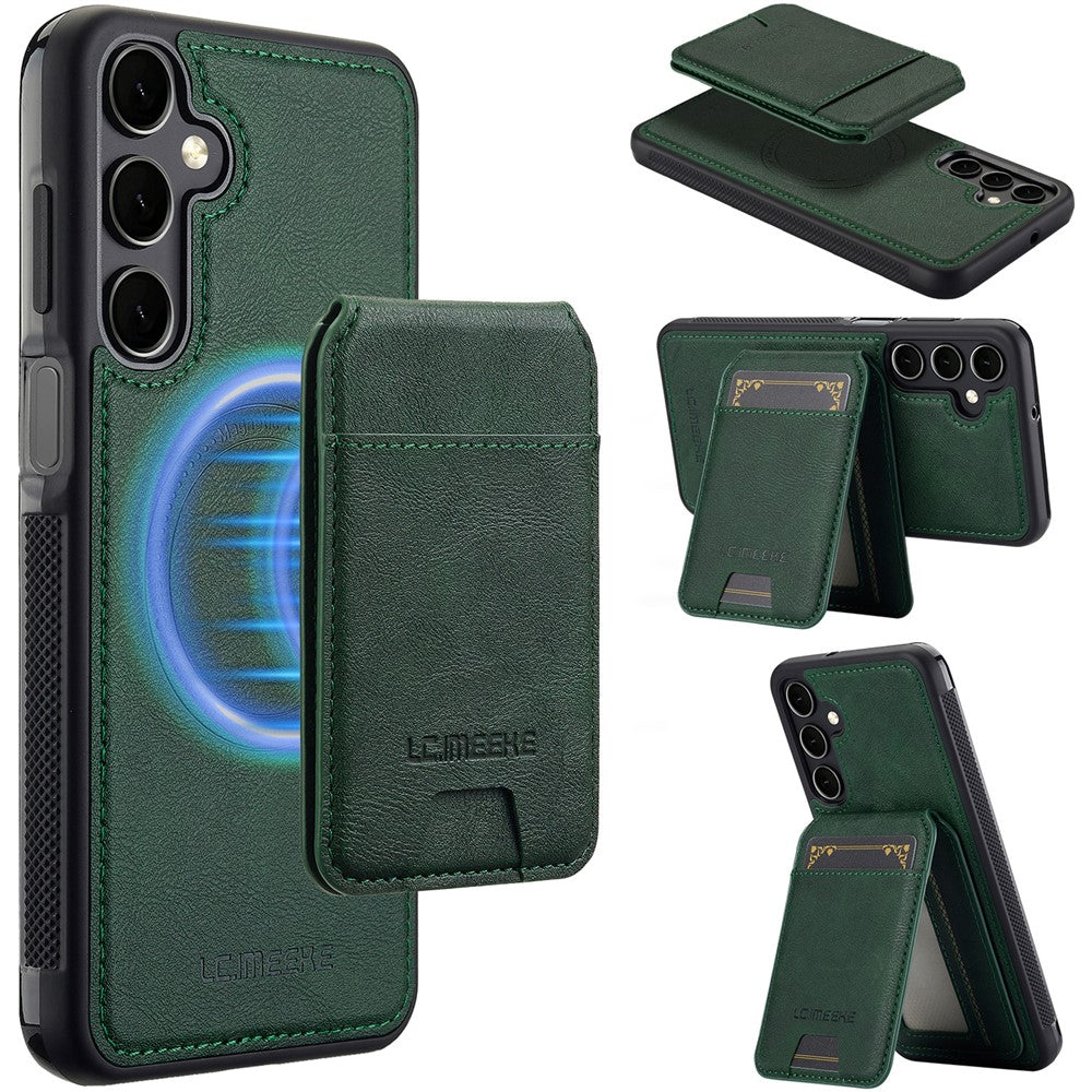 LC.IMEEKE L3 magnetisk cover til Samsung Galaxy A17 5G / A17 4G, aftagelig kortholder, læder- og TPU-mobilcover
