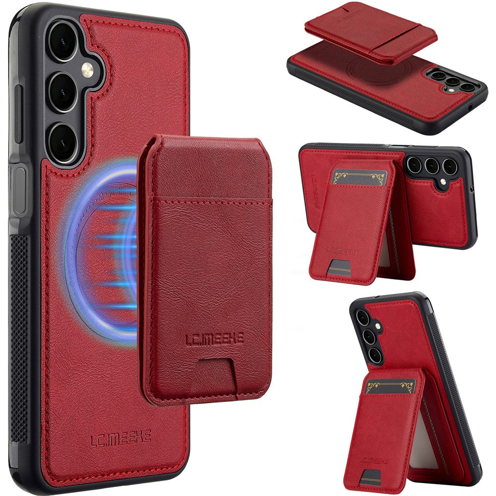 LC.IMEEKE L3 magnetisk cover til Samsung Galaxy A17 5G / A17 4G, aftagelig kortholder, læder- og TPU-mobilcover
