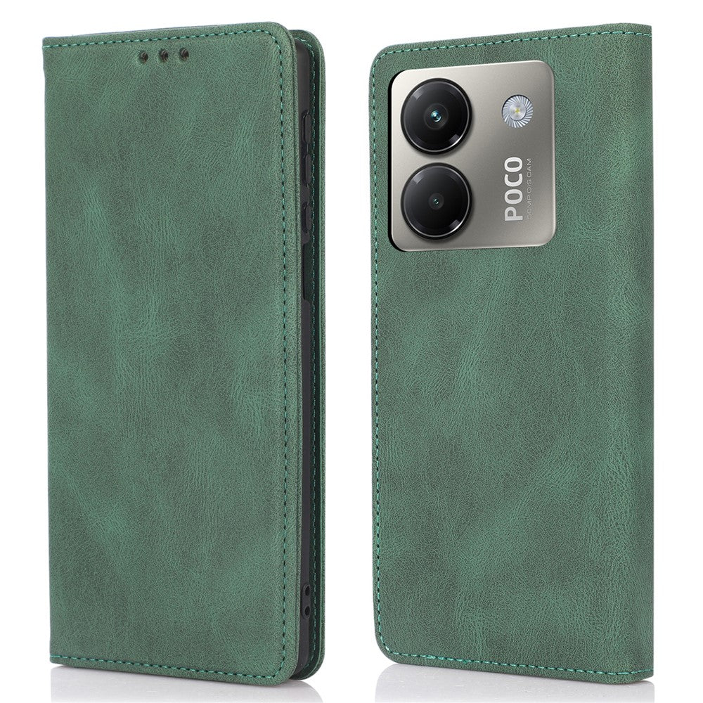 For Xiaomi Poco M7 Pro 5G Case Wallet Magnetic Closing Leather Flip Phone Cover