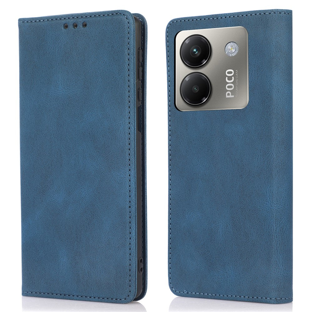 For Xiaomi Poco M7 Pro 5G Case Wallet Magnetic Closing Leather Flip Phone Cover