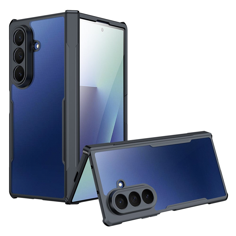 XUNDD til Samsung Galaxy Z Fold7 5G Cover TPU + Akryl Telefoncover med Skærmbeskytter til Frontskærm