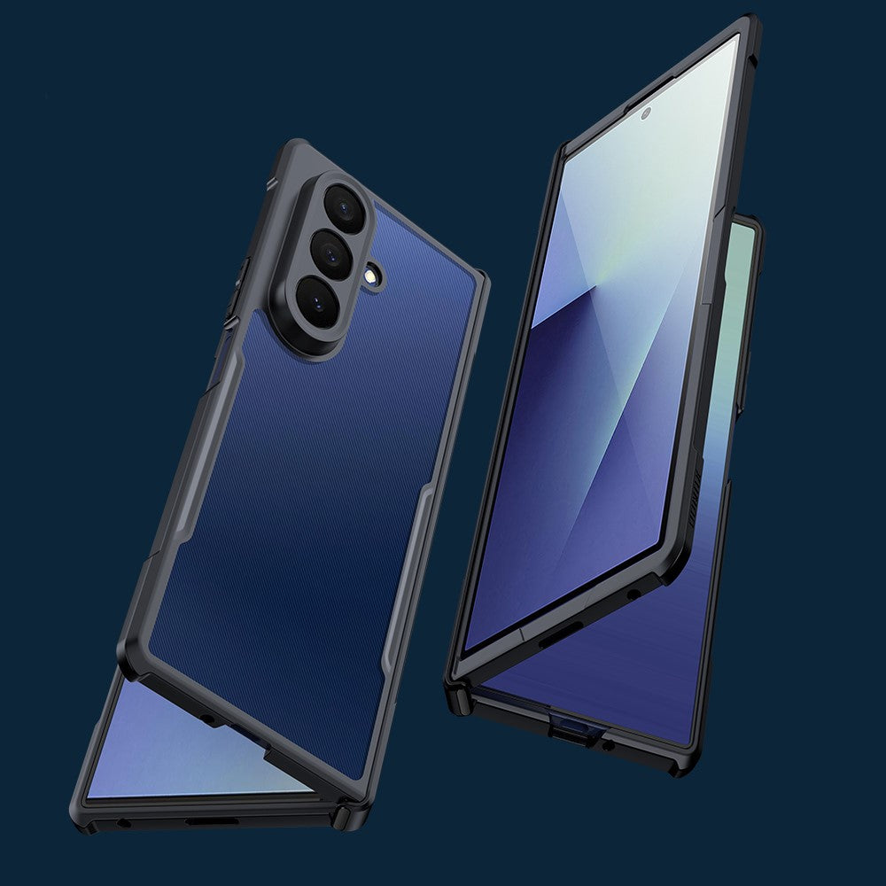 XUNDD til Samsung Galaxy Z Fold7 5G Cover TPU + Akryl Telefoncover med Skærmbeskytter til Frontskærm