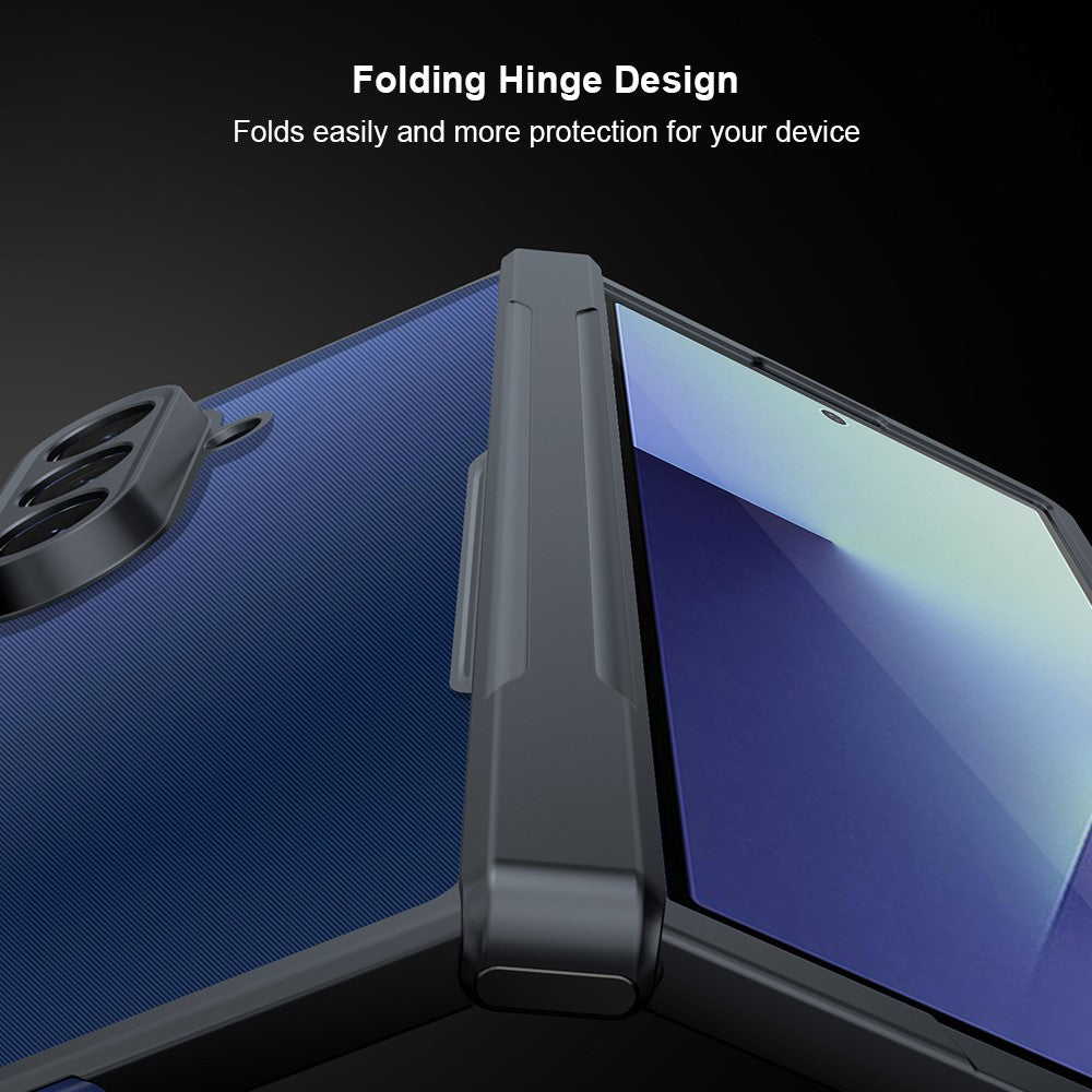 XUNDD til Samsung Galaxy Z Fold7 5G Cover TPU + Akryl Telefoncover med Skærmbeskytter til Frontskærm