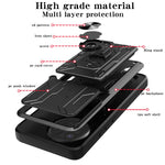For Xiaomi Poco F7 Ultra 5G / Redmi K80 Pro 5G Case PC + TPU Kickstand Phone Back Cover with Camera Slider