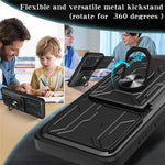 For Xiaomi Poco F7 Ultra 5G / Redmi K80 Pro 5G Case PC + TPU Kickstand Phone Back Cover with Camera Slider