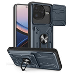 For Xiaomi Poco F7 Ultra 5G / Redmi K80 Pro 5G Case PC + TPU Kickstand Phone Back Cover with Camera Slider
