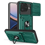 For Xiaomi Poco F7 Ultra 5G / Redmi K80 Pro 5G Case PC + TPU Kickstand Phone Back Cover with Camera Slider