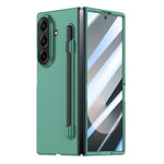 Samsung Galaxy Z Fold7 5G-skal Skin Feel-mobilskydd med härdat glas / pennfack