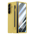 Samsung Galaxy Z Fold7 5G-skal Skin Feel-mobilskydd med härdat glas / pennfack
