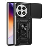 For OnePlus 13 Case with Slide Camera Lid PC + TPU Kickstand Phone Cover