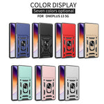 For OnePlus 13 Case with Slide Camera Lid PC + TPU Kickstand Phone Cover