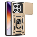 For OnePlus 13 Case with Slide Camera Lid PC + TPU Kickstand Phone Cover