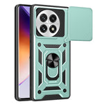 For OnePlus 13 Case with Slide Camera Lid PC + TPU Kickstand Phone Cover