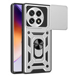 For OnePlus 13 Case with Slide Camera Lid PC + TPU Kickstand Phone Cover