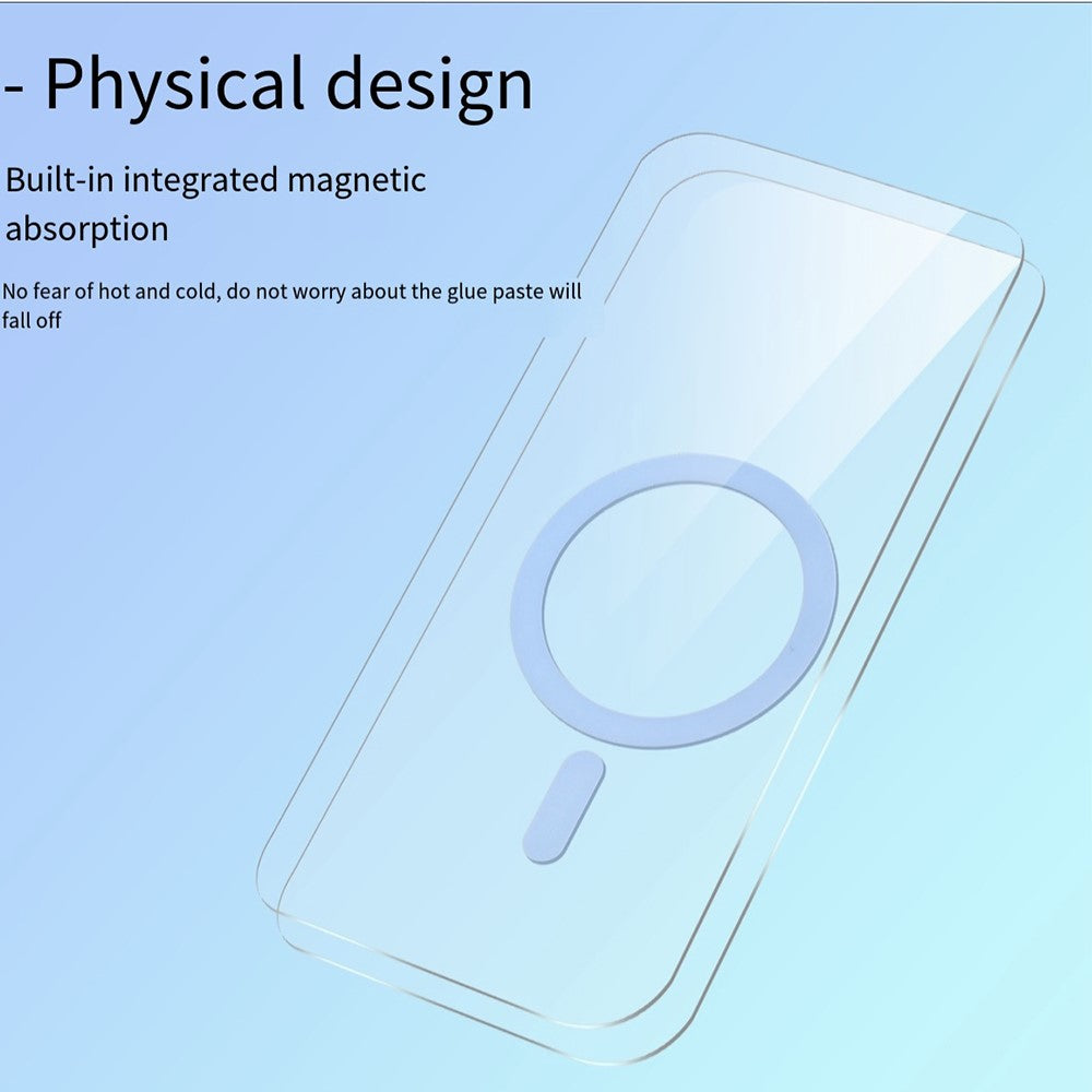 For iPhone 13 Pro Max Case Compatible with MagSafe Clear PC + TPU Sealed Magnetic Phone Cover