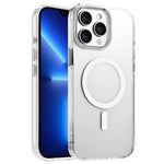 For iPhone 13 Pro Case Compatible with MagSafe Clear PC + TPU Sealed Magnetic Phone Cover