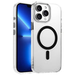 For iPhone 13 Pro Case Compatible with MagSafe Clear PC + TPU Sealed Magnetic Phone Cover