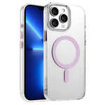 For iPhone 13 Pro Case Compatible with MagSafe Clear PC + TPU Sealed Magnetic Phone Cover