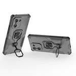 WANLONFENG För OnePlus Ace 5 Racing 5G / OnePlus Nord CE5 5G mobilskal PC TPU Baksida Stativ med Härdat Glas
