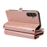 YIKATU For Samsung Galaxy A56 5G / Galaxy M56 5G Case  YK-008 Zipper Wallet Leather Phone Cover with Shoulder Strap