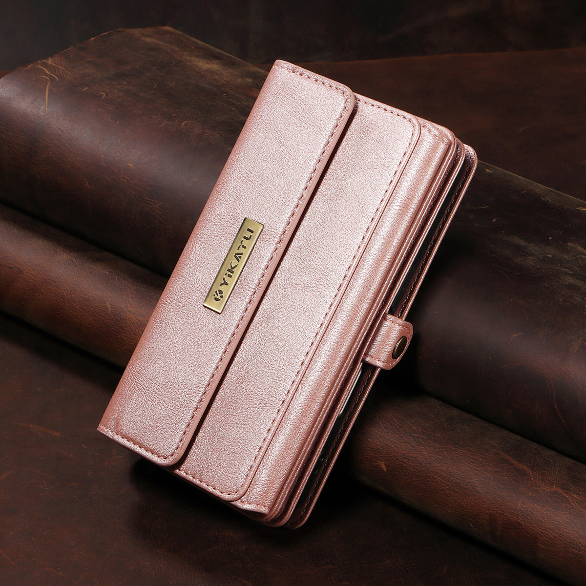YIKATU For Samsung Galaxy A56 5G / Galaxy M56 5G Case  YK-008 Zipper Wallet Leather Phone Cover with Shoulder Strap