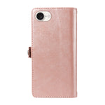 YIKATU For iPhone 17e / 16e Case  YK-008 Zipper Wallet Leather Phone Cover with Shoulder Strap