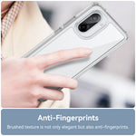 WANLONFENG-cover til OnePlus Ace 5 Racing 5G / OnePlus Nord CE5 5G, MF-serien, TPU-akryl, gennemsigtigt mobilcover med hærdet glasfilm