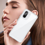 WANLONFENG-cover til OnePlus Ace 5 Racing 5G / OnePlus Nord CE5 5G, MF-serien, TPU-akryl, gennemsigtigt mobilcover med hærdet glasfilm