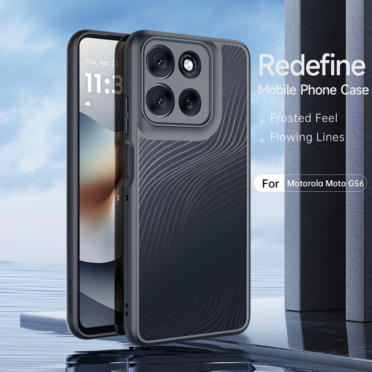 DUX DUCIS Til Motorola Moto G56 5G Etui Aimo Series TPU+PC Mat Stødsikkert Telefoncover (REACH Certificering)