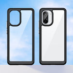 WANLONFENG För OnePlus Ace 5 Racing 5G / OnePlus Nord CE5 5G mobilskal XC-serien TPU Akrylskydd med Härdat Glas (Stort Linshål)