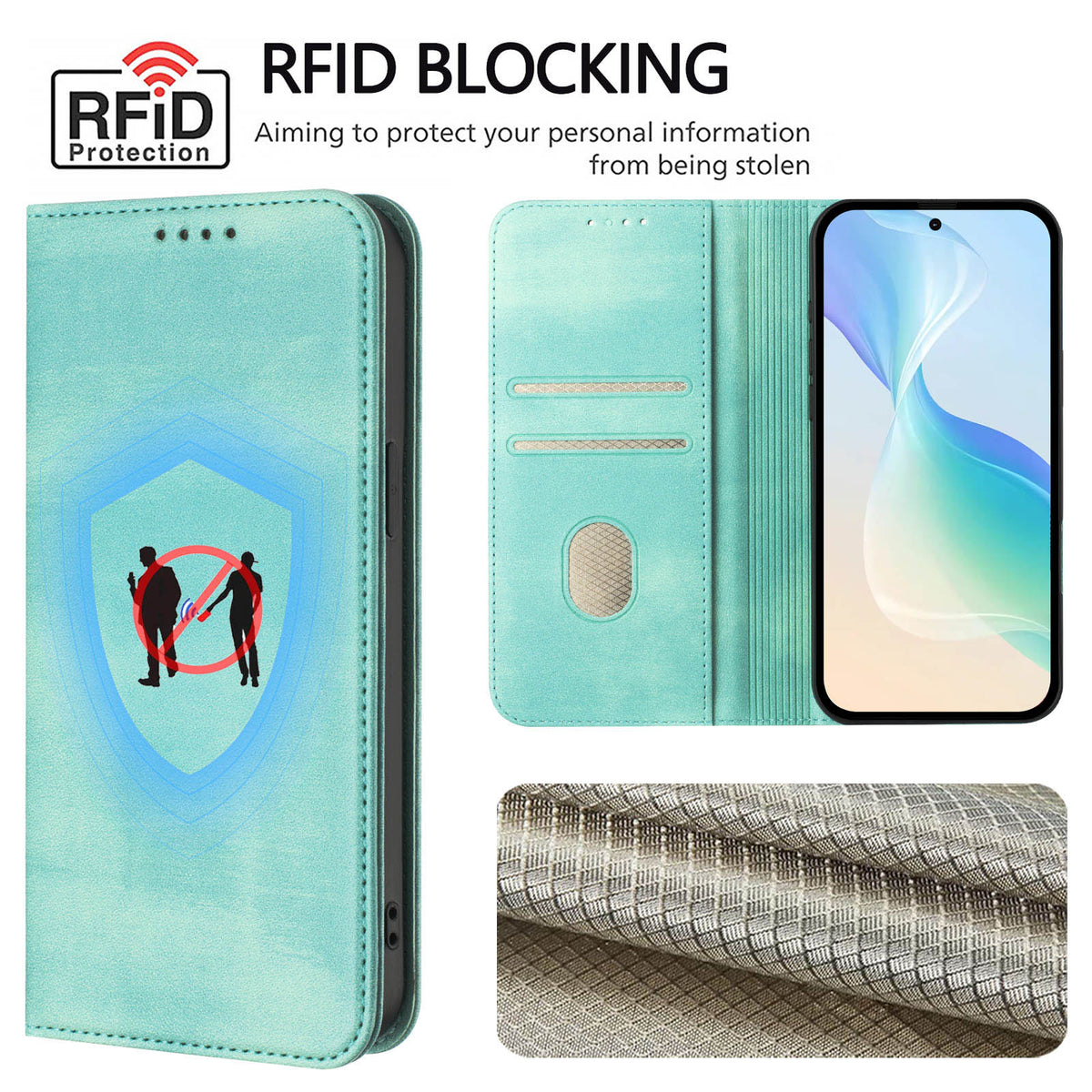 For Xiaomi Redmi 15C 5G (EU) (173mm) / 15C 4G (EU) (173mm) Wallet Cases Retro Texture RFID Blocking Leather Phone Cover