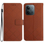 For Xiaomi Redmi 15C 4G (Global) (171mm) / Poco C85 4G (171mm) Case Wallet Imprint PU Leather Flip Folio Phone Cover