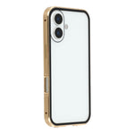 For iPhone 17 Full Body Case Magnetic Tempered Glass Double-Sided Phone Case